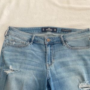 Women’s Hollister SZ 11 Low Rise Super Skinny Crop Jeans
